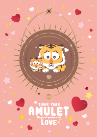 Tiger Year Amulet of Love... Soft Pink