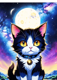 Night Moon Star Cat 383e76