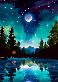 Beautiful starry night view#1619