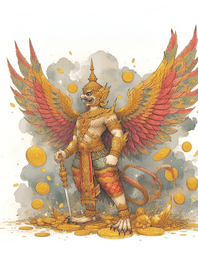 พญาครุฑ สร้างอำนาจบารมี