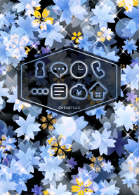 Overall luck -Blue cherry blossoms-