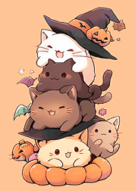 Cats celebrate Halloween