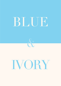 blue & ivory.