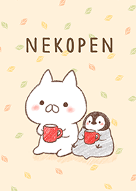 Penguin and cat days autumn