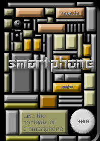スマホが透けた感じのモノトーン2 着せ替え