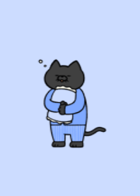 Pajamas black cat 07.