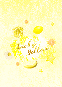 Lucky Yellow - 唯美浪漫淡彩花圈 (燙金)