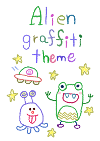 Alien graffiti theme