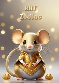 RAT golden Zodiac 12 sign