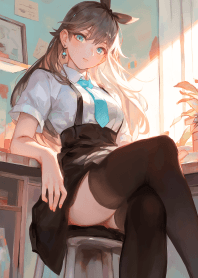 學院風美少女 1