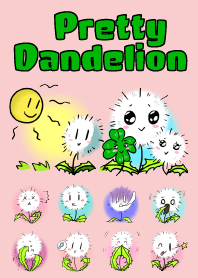 Pretty Small Dandelion in a field