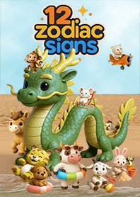 12 Zodiac Signs_On the beach