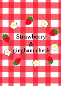 Strawberry and gingham check.