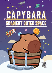 水豚溫泉-浩瀚星空-浪漫漸層-深藍色