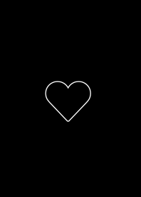 simple heart icon | black white.