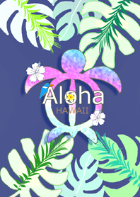 水彩画♡幸運のホヌ*ハワイ＊ALOHA+217