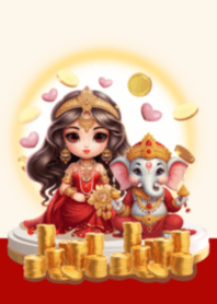 Sunday Ganesha&Lakshmi:Wealth & Love