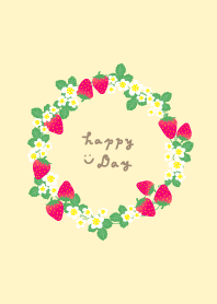 Cute strawberry wreath16 from Japan