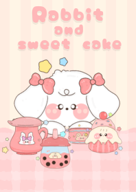 Rabbit and sweet cake