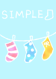Theme of a simple socks
