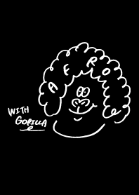 (Black) アフロごりら
