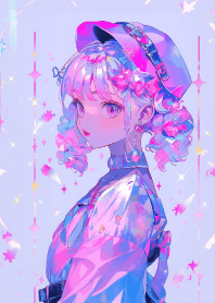 閃亮的貝雷帽女孩