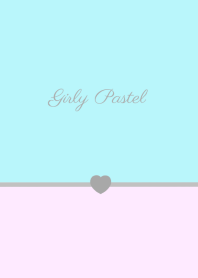 Girly pastel colors