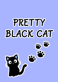 PRETTY BLACK CAT Theme-PURPLE BLUE