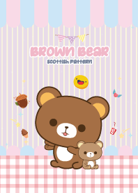 Brown Bear Kawaii Love Violet