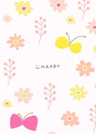 Butterflies and flowers playing26 Japan