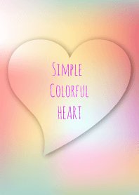 Simple colorful heart 05.