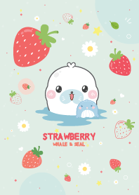 วาฬ&แมวน้ำอุ๋งๆ สตรอว์เบอร์รี เลิฟเว่อร์