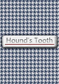 Navy blue Hound's Tooth