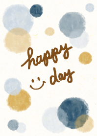 Smile - Adult watercolor Polka dot10-