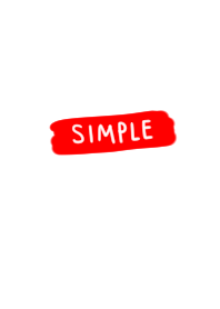 Red marker simplicity