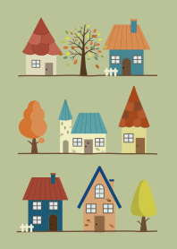 北欧風・秋＊モスグリーン