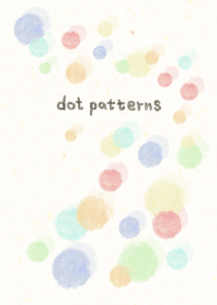 dot pattern12 - watercolor painting-joc
