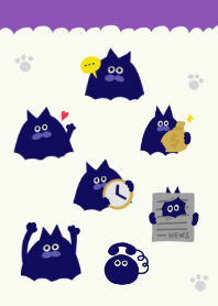 ゆるゆるポップキャット2.0（紫）