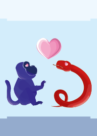 ekst Biru (Monyet) Cinta Merah (Ular)