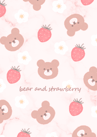 Bear, Strawberry and Flower red15_2