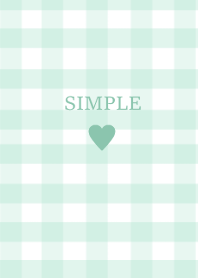 SIMPLE HEART (check mint)