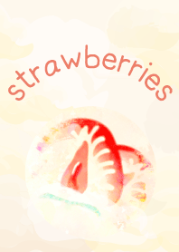Strawberry and camouflage pattern