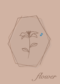 花 <音符> 棕色的