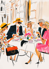 Pink Floral Fashion City Lunch