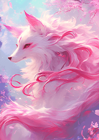 ⭐️粉櫻繚繞神秘狐仙❤️