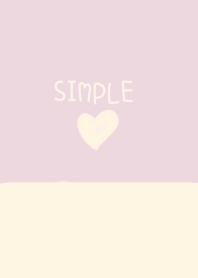 Simple pink and beige and heart,