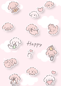 pink With a toy poodle 05_2