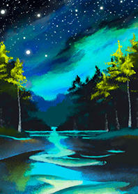 Beautiful starry night view#1766