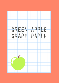 GREEN APPLE GRAPH PAPER-APRICOT COLORj