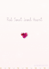 Red Sweet Jewel Heart